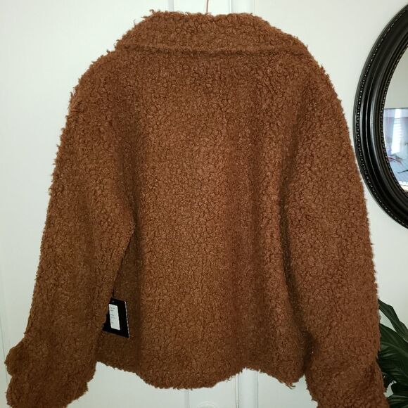 Cliche Wool Blend Cold Weather Teddy Coat - Picture 10 of 11